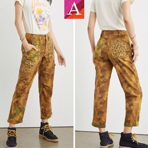 Anthropologie Camouflage and Leopard Print Women Jeans